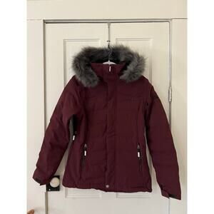sync WOMEN'S SHELTER INSULATED SKI PARKA medium purple down coat jacket snow